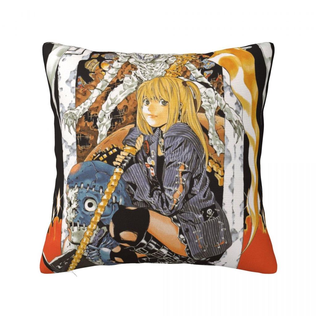 Girl And Dead Pillow Case Anime Death Note Japan Manga Cushion Covers Funny Decor Pillowcover for Living Room