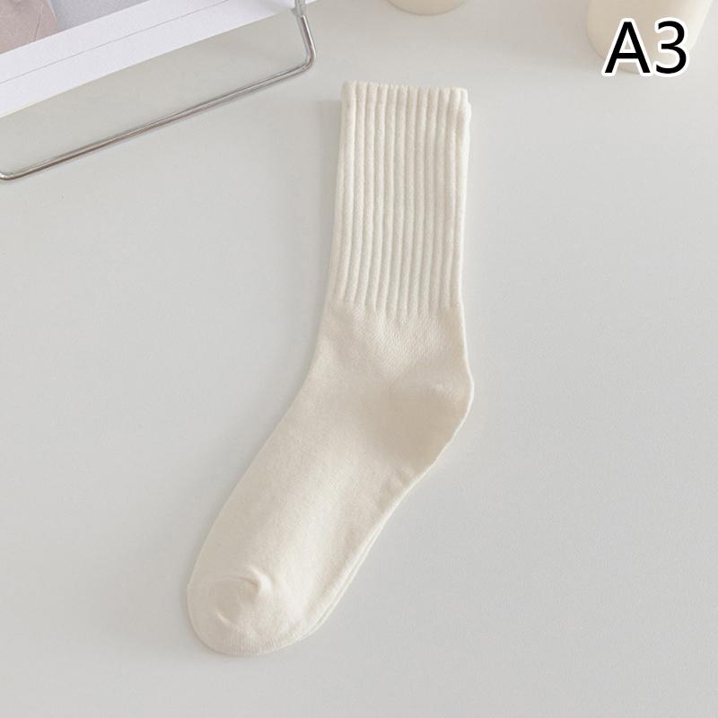 1 пара черно-белых женских носков, осенне-зимние носки среднего размера, корейские японские трендовые носки