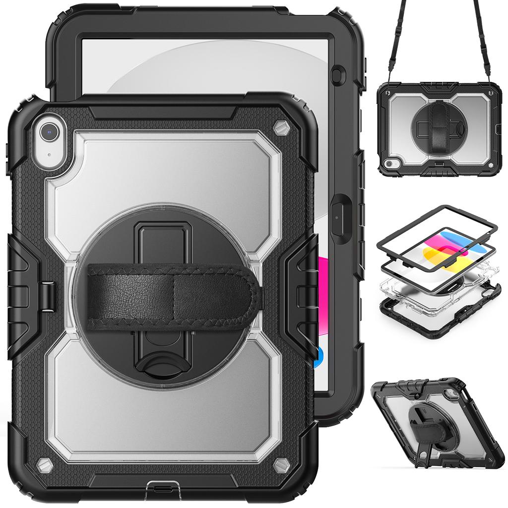 Armor Stand Case Universal for IPad 2025 11" A16 11th 10.9 2022 10th Gen Hybrid Cover with Screen 3-Layers Protection Protector
