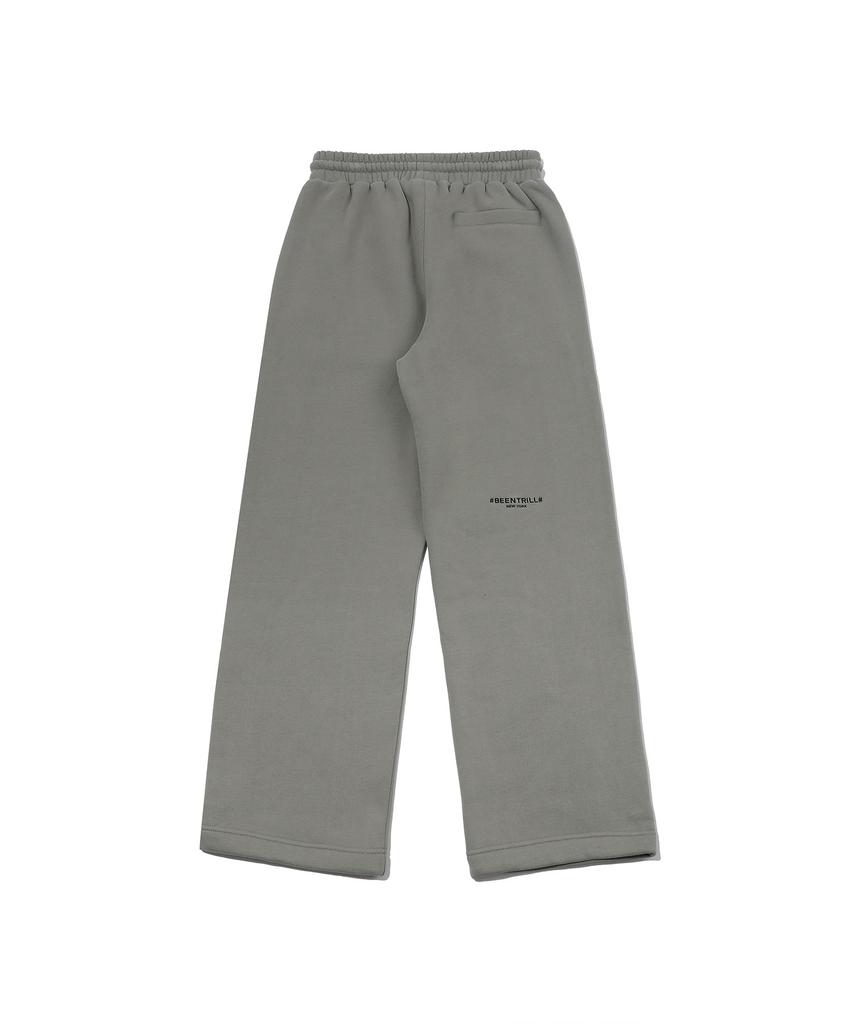 BEENTRILL NEWYORK Hashtag Logo Wide Fit Sweatpants (Warm Grey)