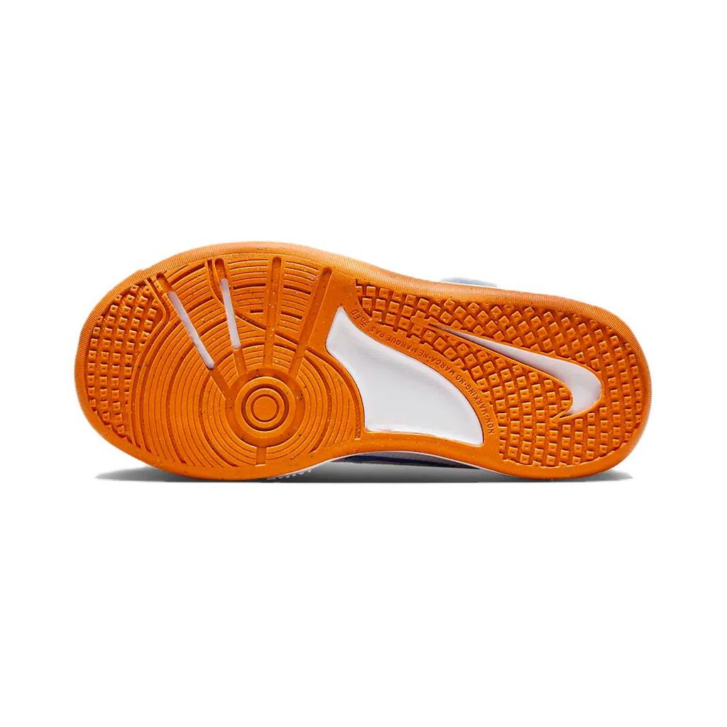 Nike Кроссовки Omni Multi-Court PS White Photo Blue Kids Vapor-Green Total-Orange DM9026-107