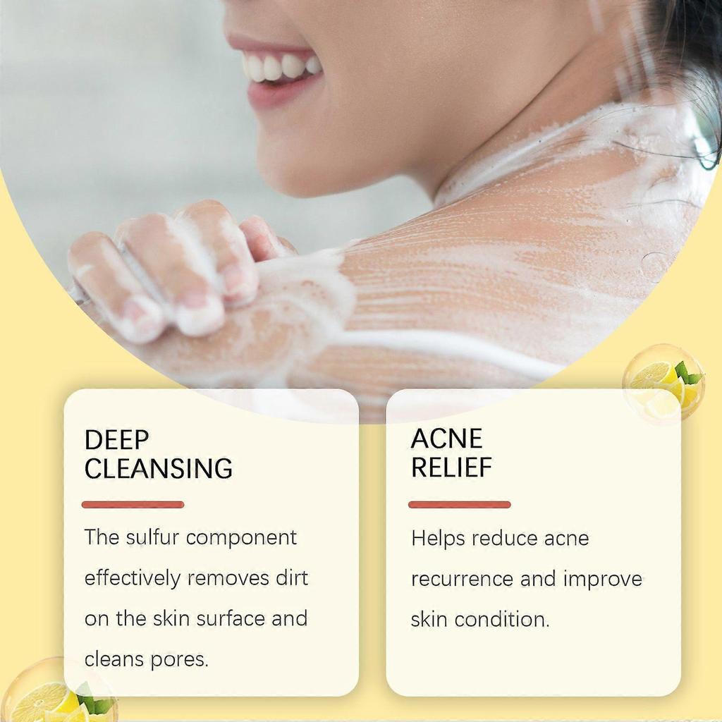 Eelhoe Sulfur Cleansing Body Wash - Moisturizes Skin, Relieves Dryness, Gentle And Refreshing Bath