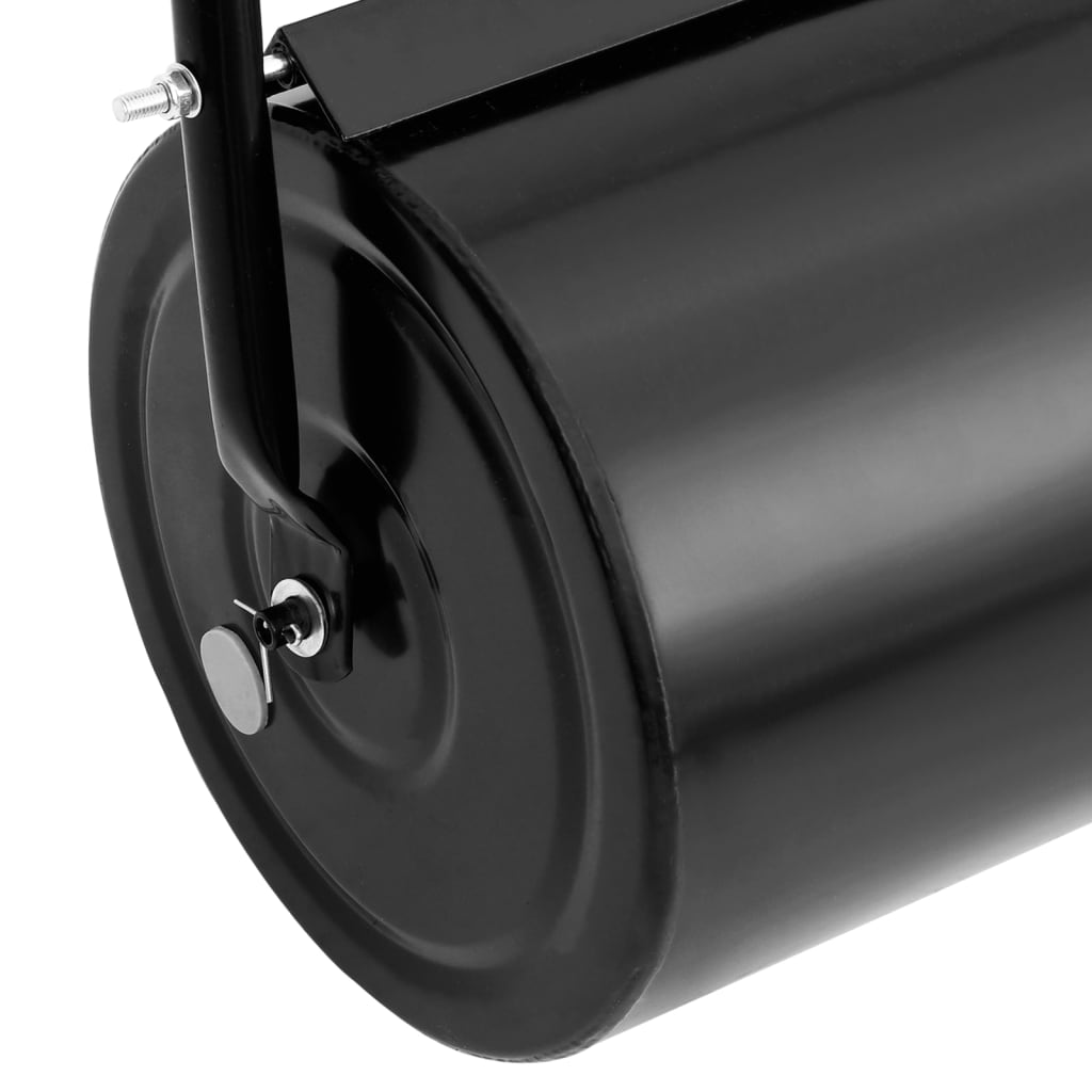 Lawn Roller with Handle Black 42 L Iron and Steel