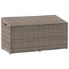 VidaXL Garden Storage Box Grey 110x50x58 Cm Woven Resin, Garden Storage Chest, Storage Box of 4104071