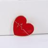 Creative Electrocardiogram Love Styling Brooch Simple Collar Pin Fixed Clothes Buckle Pin Anti-Light Accessories