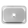 RV Sink Square 345x245x136mm 304 Stainless Steel Flush Mounted Hand Wash Basin Sink with 40mm Drain 