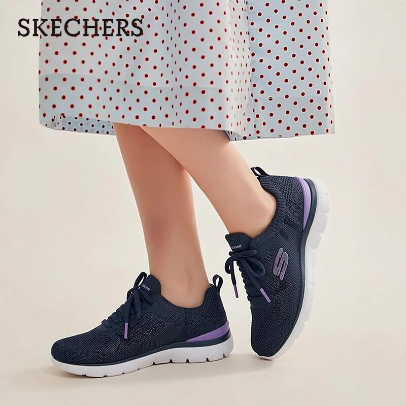 Skechers Женская легкая повседневная обувь без шнурков