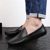 Fashion Formal Mens Loafers Genuine Leather Men Driving Shoes Brand New Men Flats Moccasins Italian Breathable Slip On Male Boat Shoes
