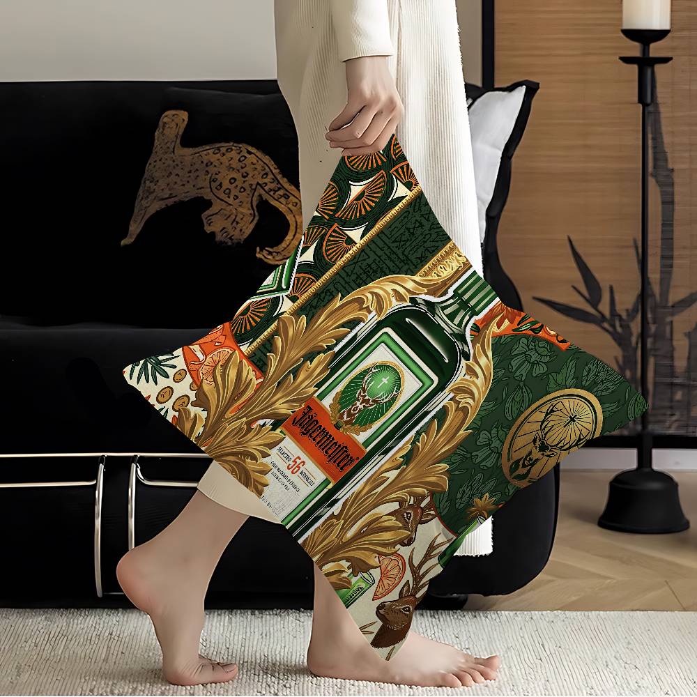 Jagermeisters Logo Pillow Cover Sofa Cushion Cover Home Room Decoration Children Gift