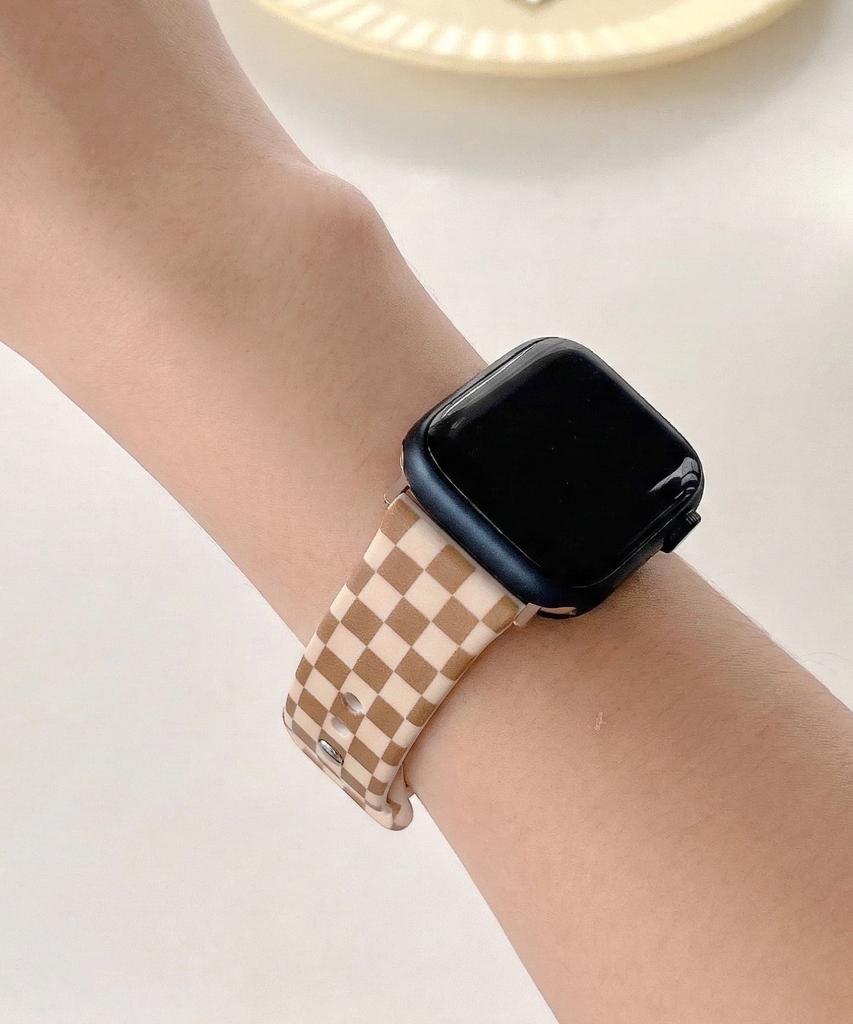 Adeo Клетчатый силиконовый ремешок для Apple Watch Galaxy Watch