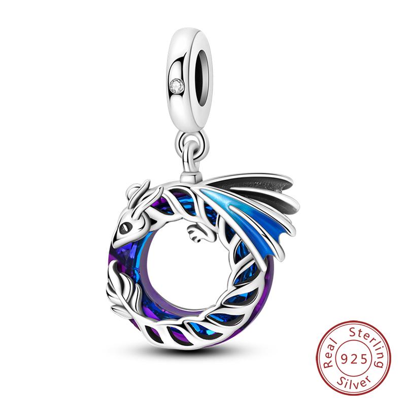 100% Медь Синий Кристалл Дерево Жизни Ангел Звезда Луна Подвески Шармы Подходят для Оригинальных Браслетов Qikaola DIY Ювелирные Изделия