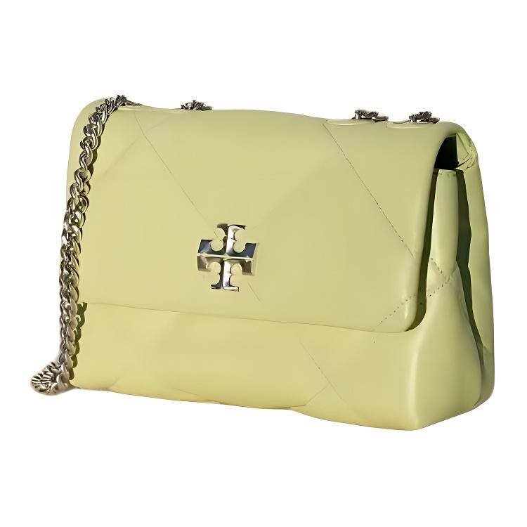 Tory Burch Kira Logo Classic Napa Leather Mini Shoulder Bag Women shoulder bag Yellow 154706-701