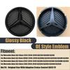 WXMDP1 C200 E200 For Mercedes Benz OE Style Chrome Silver Front Grill Emblem Fit For Mercedes Benz GLC GLE GLS-Class X166 X253 Chrome S