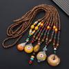 Chain Clothing Accessories Buddhist Ethnic Personality Necklace Fashion Jewelry Nepal Bead Necklace