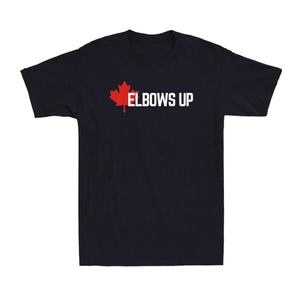 Elbows Up Canada True North Strong and Free Proud Canadian Vintage Men's T-Shirt
