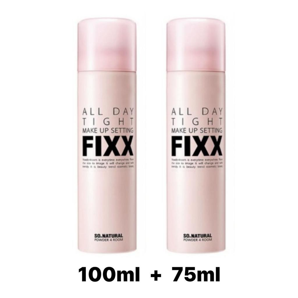 [So.Natural] Стойкий фиксирующий спрей для макияжа на весь день 100 мл/75 мл