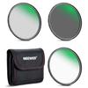 NEEWER 72mm Lens Filter Kit ND8 ND64 CPL Filter Set Neutral Density Circular Polarizing Filter Kit 30 Layer Nano Optical Bag + Coating/HD
