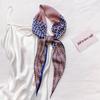Korean Version of Versatile Early Autumn New Silk Scarf for Women Printed Clothing Decorative Scarf Headband Narrow Long Ties Bag Streamer