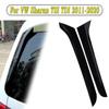 2 шт., глянцевые черные спойлеры на заднее окно автомобиля, боковые сплиттеры, крылья, АБС-пластик, декоративные аксессуары для VW Sharan TSI TDI