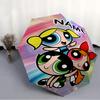 Personalized Name The Powerpuff Girls Print Umbrella - Automatic Open/Close, Eight-Rib Durable Frame, Automatic Folding Umbrella