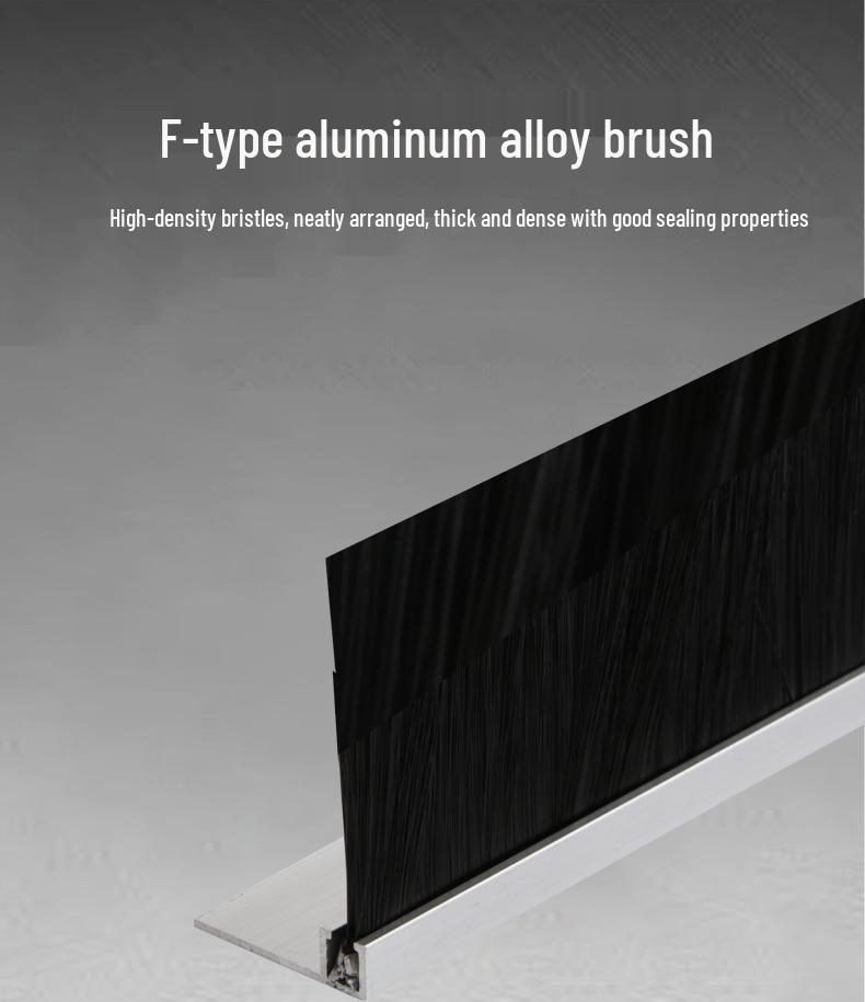 Коричневая специальная щетка с нейлоновой щетиной для пылезащитного уплотнения и вращающихся дверей