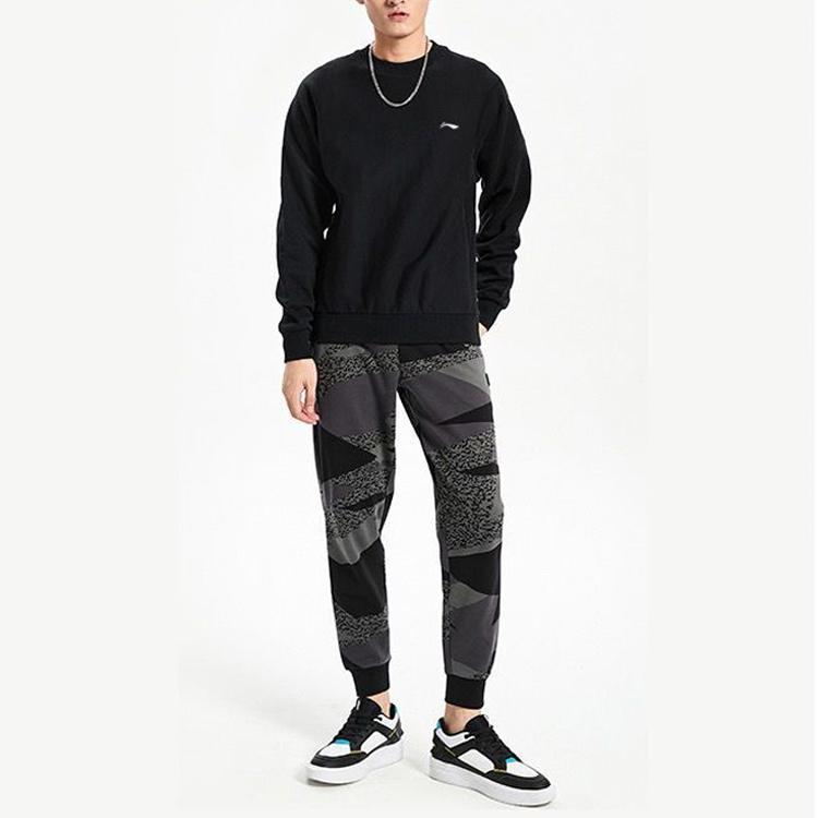 Толстовка Li Ning Осень Мужская Стандартная Черная AWDR571-1