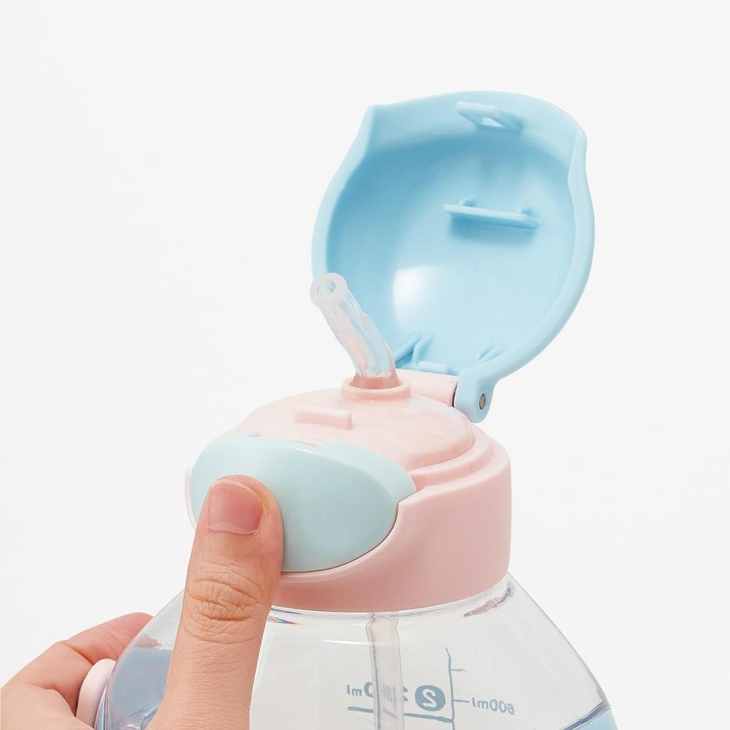 Skater One Push Straw Bottle Water Bottle with Shoulder Belt 780ml Sanrio Cinnamoroll Marsh Gumi PDSH8DX