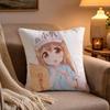 Cells At Work Pillow Case Soft Plush Cushion Cover Double Print and Invisible Zipper for Sofa Home Car Use