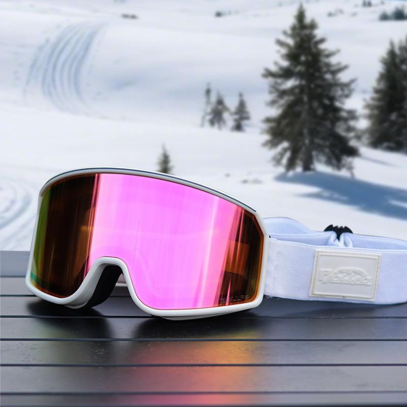 Double-Layer Anti-Fog Ski Goggles With Cylindrical Lens UV Protection Adults Prescription Glasses Compatible