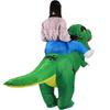 Надувной костюм Гуфи Динозавра на Рождество с большой головой и согнутым хвостом