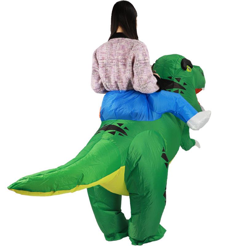 Надувной костюм Гуфи Динозавра на Рождество с большой головой и согнутым хвостом