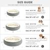 2026 New Arrival Round Donut Cat And Dog Cushion Bed, 24in Pet Bed For Small Or Medium Dogs, Anti-Slip & Water-Resi