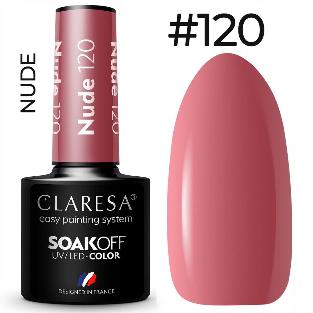 Claresa lakier hybrydowy nude 120 -5g