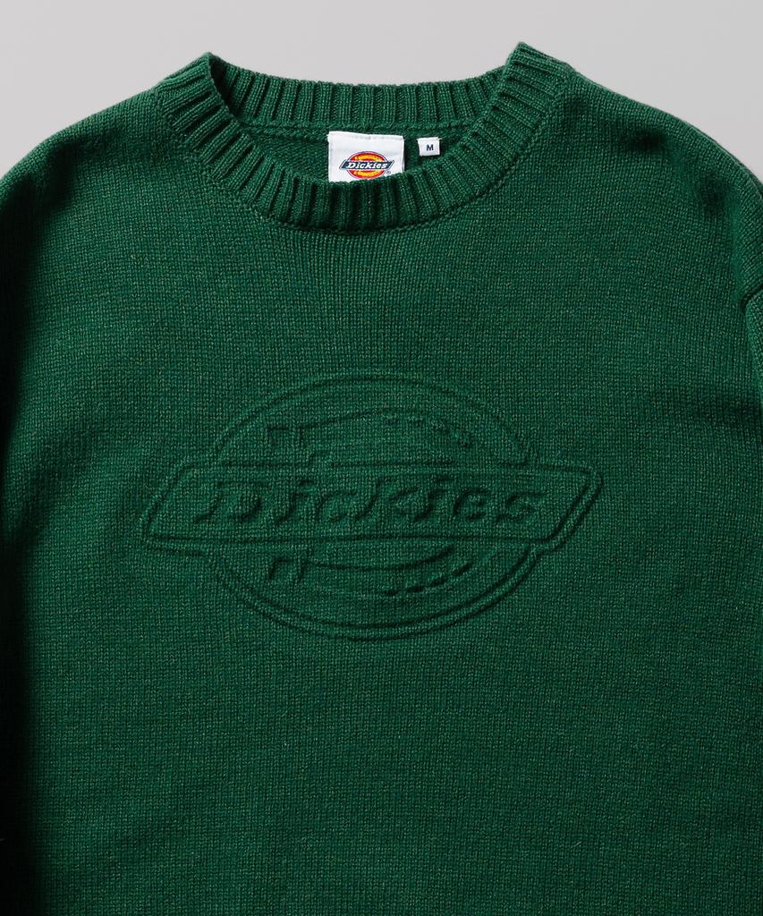 DICKIES Embossed Logo Pullover Knit Green