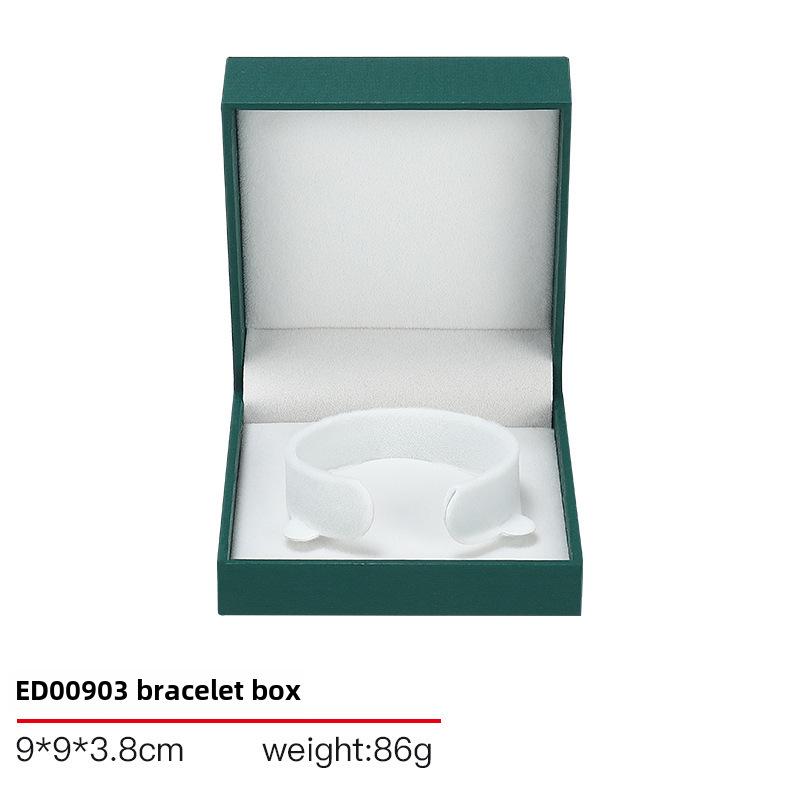 Высококачественная кожаная шкатулка для колец, браслетов и ожерелий