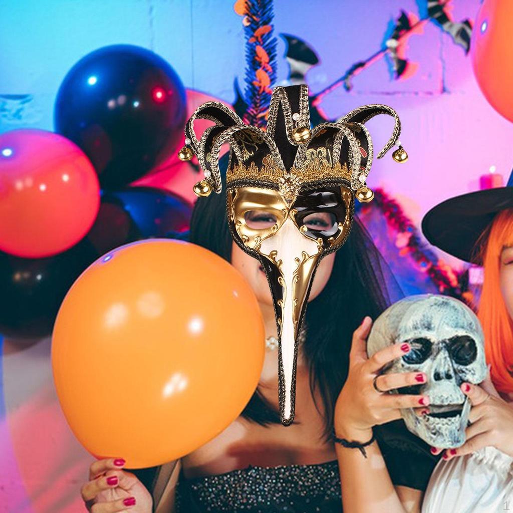 Halloween Mardi Gras Mask Cosplay Wall Decoration Role Play Novelty Face Costume for