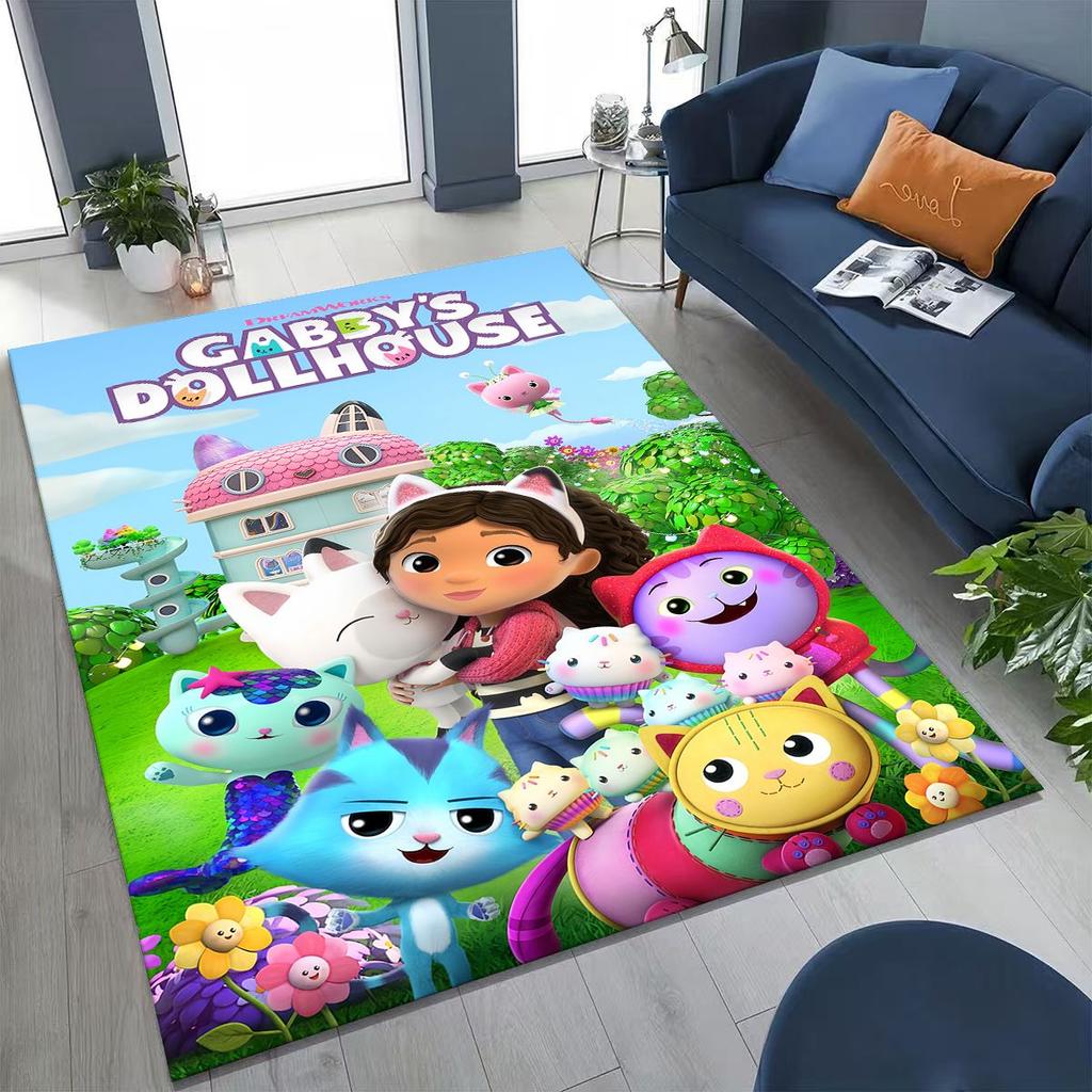 3D Мультяшная Милая Кукла Габби Дом Девочки Подарок Коврик для Спальни Гостиной Дивана Дома Придверный Коврик Декор, Большой Детский Нескользящий Напольный Коврик