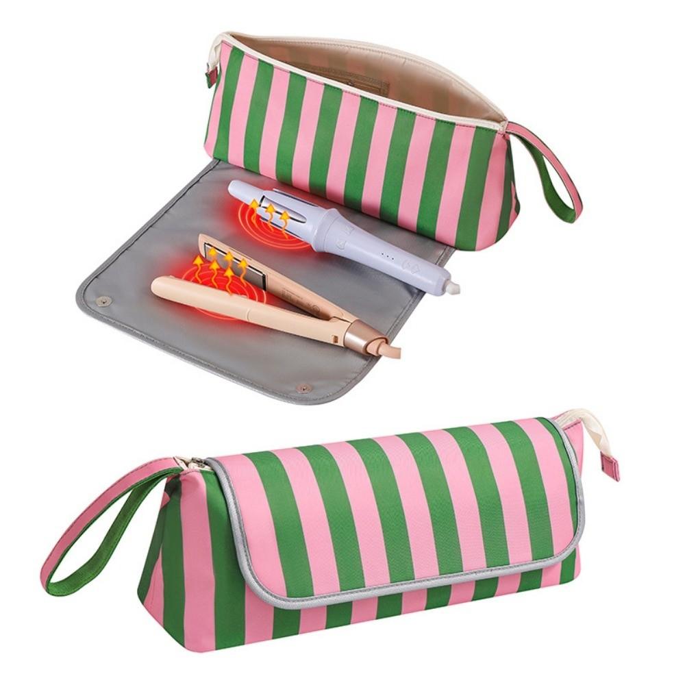 Large Capacity Curling Iron Storage Bag Waterproof Hair Air Wrap Dryer Case Bathroom Storage
