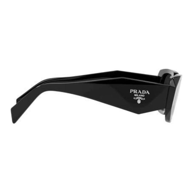Prada Logo Plastic Square Sunglasses Unisex sunglasses Black PR17WSF1AB5S0
