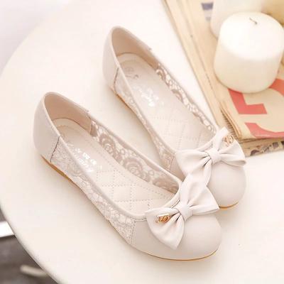 Модные слипоны с круглым носком Женская обувь с бантом Высокое качество Мода Корейский стиль Стильные 2025 Лето 39 Женские балетки