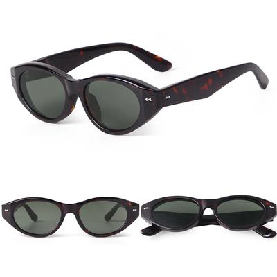 Трендовые солнцезащитные очки «Кошачий глаз» под черепаху Женские Мужские Фирменный Дизайн Зеленые Большие Заклепки Очки «Кошачий глаз» Очки от солнца Женские