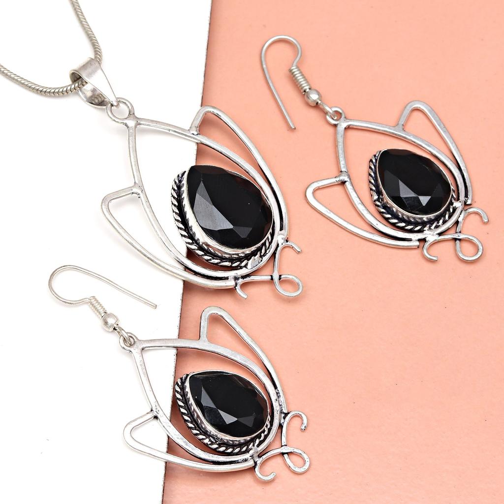 Черный кулон на позвоночнике с драгоценными камнями, ювелирные изделия ручной работы ко Дню святого Валентина, золото