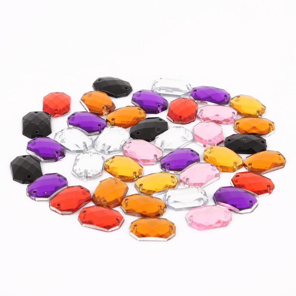 100 шт./пакет, стразы для шитья с плоской задней частью, пришивные кристаллы, камни, акриловые бусины, стразы для рукоделия, украшения для скрапбукинга