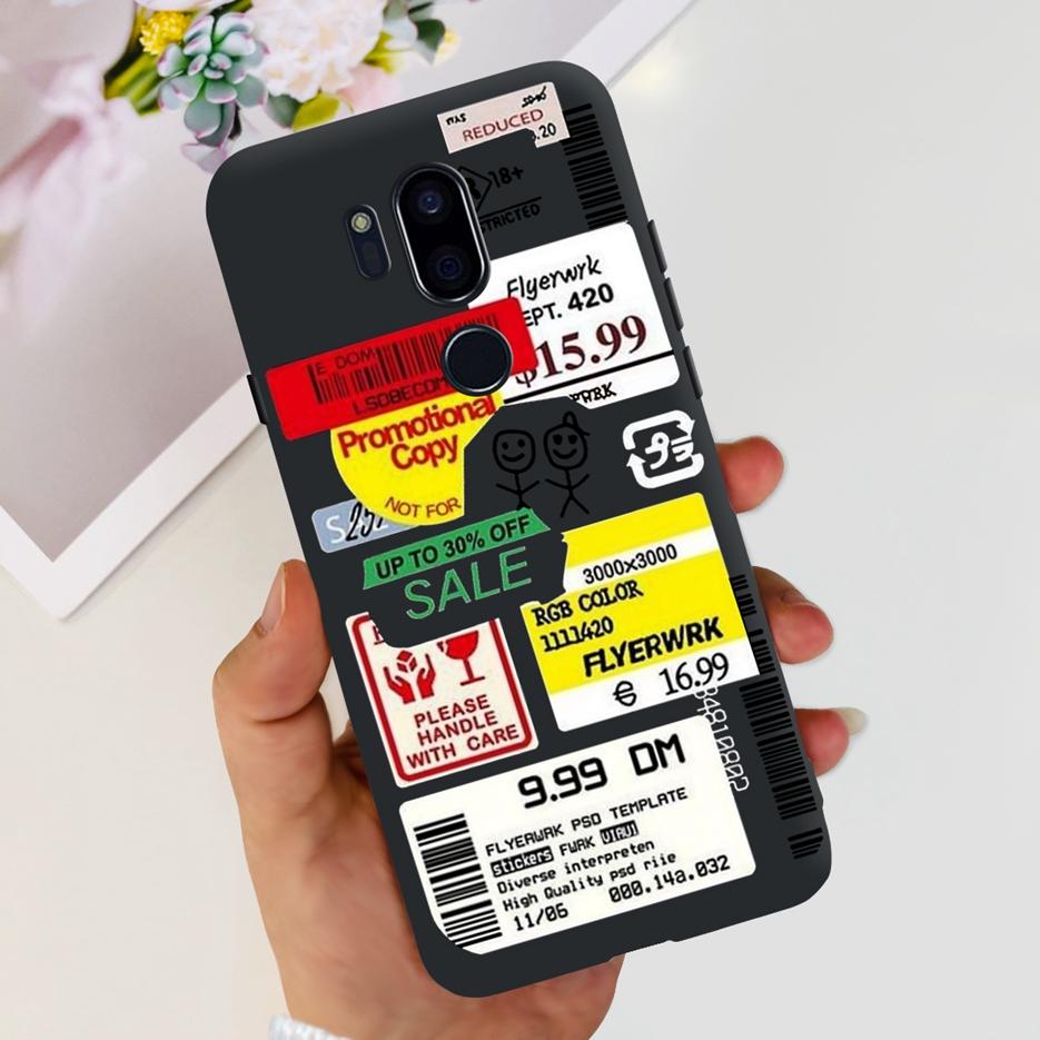 For LG G7 thinQ Case G710EM LM-G710 G710 Luxury Painted Cover Soft Silicone Phone Cases For LG G7 ThinQ Back Covers 6.1'' Bumper