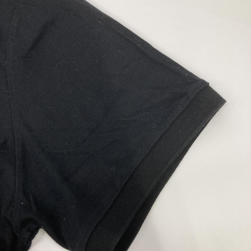 Burberry 8025774 Черная рубашка поло с вышивкой логотипа топы XXL черныйПодержанный