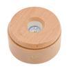 Wooden LED Display Base Rotatable Multi Mode Wood Light Display Base Touch Dimming Crystal 3D Art Display Stand