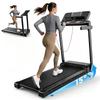 FT54 3.0HP Low-Noise Smart Folding Home Treadmill–Features 1–14 km/h speed adjustment,0–15% incline,dual shock absorption,app-compatible.