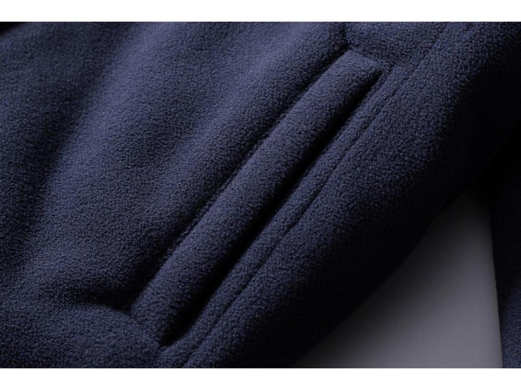 Мужская зимняя повседневная бейсбольная куртка с воротником-стойкой - флис с хлопковым бархатом, модный стиль Flight