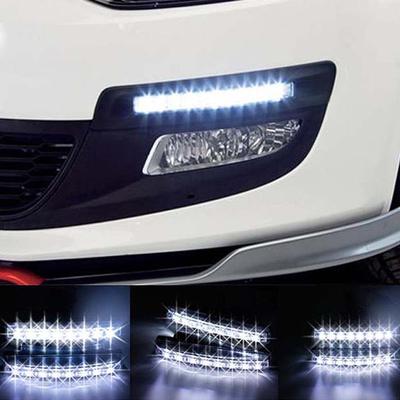 2 шт. 12 В 6 светодиодных дневных ходовых огней Drl для автомобиля, противотуманные фары для дневного вождения