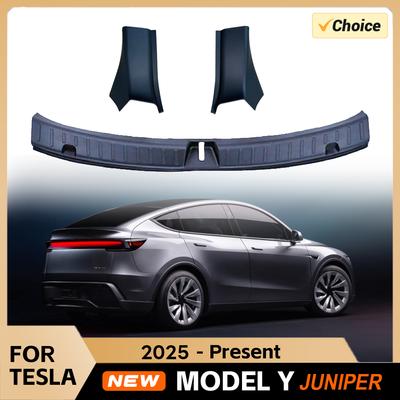 Накладка на порог багажника из ТПЭ для Tesla Model Y Juniper Launch 2025 2026 Защитная накладка на задний бампер Защита от царапин Аксессуары